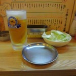 串かつ 源 - 生ビールとおとおし