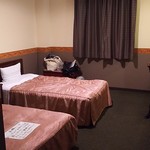ホテル 小野 - お部屋の様子 一人ですがツインの部屋でした