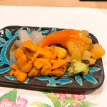 うを徳 - 甘手鰈、馬糞海胆、青柳