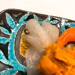 うを徳 - 甘手鰈、馬糞海胆、青柳