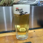 やきとり 正や - 生ビール