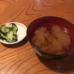 110175735 - お新香と味噌汁
