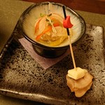 桑名蛤料理・蛤しゃぶしゃぶ 貝新 - 蛤のマリネとスモーク