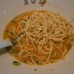 黒豚とんこつ金田家 なんばラーメン一座店  - 辛味噌を入れた後