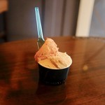 ジェラテリア アクオリーナ - マスカルポーネ はっさく＆チョコチップ 紅さやか（+100円）（770円）税込