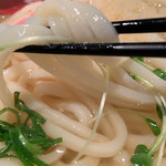 讃岐のおうどん 花は咲く - コシがあります。