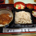 辰巳庵 - カレー丼とそばセット
