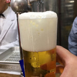 ビールスタンド重富 - 3度つぎ