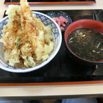 かつてん - 天丼と味噌汁