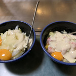 Okonomiyaki Teppanyaki Satsuki - 左側  「 イカ玉   」      右側   「  豚玉  」