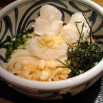 讃岐饂飩 根の津 - 餅ぶっかけうどん