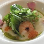 けやき - シーフードのマリネ　冬蕪のクーリー　クスクスを添えて