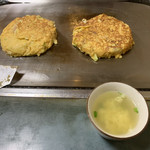 Okonomiyaki Teppanyaki Satsuki - なんとか成功？(￣∇￣)笑