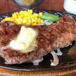 俺のステーキジョー - ジョーステーキ200g 1382円。ライス・スープセット 345円。