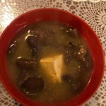 志厚 - あみたけとお豆腐のお味噌汁