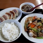 ラーメン SunQ - 五目あんかけ焼きそばセット！