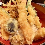 くるみ庵 - 天丼アップ