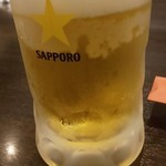 Italian Kitchen BUONO - ビール、ジョッキは凍っています