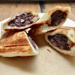 喫茶 朔望 - あんバタ ハニークリーム添え W（角食＆白パン）