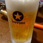 Nagoya Meibutsu Miso Tonchanya Ichinomiya Horumon - 生ビール