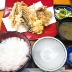 天笠 - ランチ 野菜天定食