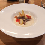 Restaurant Le Victoria - Gaspacho d'oignons doux et harengs pommes à l'huile