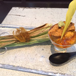 日本料理 TOBIUME - 赤雲丹ととうもろこし