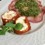 Cantine Barbaroux - Lingua(牛タン) al verde, tomino elettrico