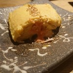 串焼 だるま山 - 明太チーズだし巻き    断面