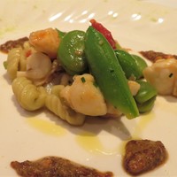 クリマ ディ トスカーナ - パスタはニョケッティ 伊勢の伊勢海老 春の豆たち（そら豆・スナップエンドウ）