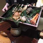 いかの墨 新潟駅前店 - お通しはこの食材からチョイス