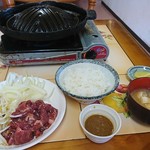 たこや食堂 - ジンギス汗定食 800円(税込)