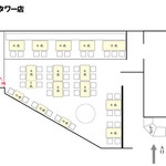 健康中華 青蓮 - 店内座席図