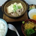 Edoya - 肉豆腐定食　小そば付(¥750/込)