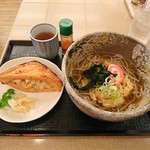 エアポート - 白えび入りかき揚げそば＆焼きいなり