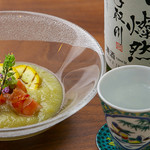 Kanazawasushi Kobu - 自社農園の夏野菜と手取川の露燦然