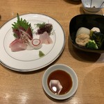 Gyuutan Sumiyaki Rikyuu - 特別定食(1850円)　刺身&煮物