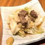 Sake To Gyouza To Shitagokoro - 豚バラなん骨とキャベツのポン酢煮