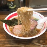 麺壱 吉兆 - 中華そば 670円 麺リフト