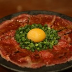 Grilled Japanese black beef yukhoe