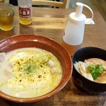 らぁめん まるなか - チーズラーメン 鶏めしセット