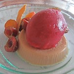 Fiola Mare - サクランボのソルベとパンナコッタ