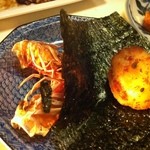 鮨 魚樹 - 海老（頭）とほたて