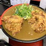 極楽うどん TKU - おいしいカレーうどん（￥800） ・とり天のサービス券