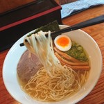 浜堂ラーメン - 麺のリフトアップ
