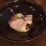 根津 日本酒 多田 - シブダイと長芋素麺