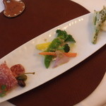 RISTORANTE REGA - 前菜の盛り合わせ