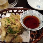相州鳥ぎん - レバーの天ぷら、これも柔らかくて美味！