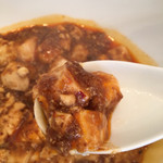 海鮮中国料理黄河 - 麻婆豆腐のアップです