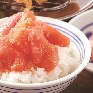 明太子食べ放題付き天ぷら定食ｏｒ天丼